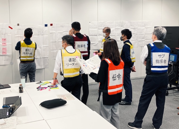 管理職を中心とした本社での訓練