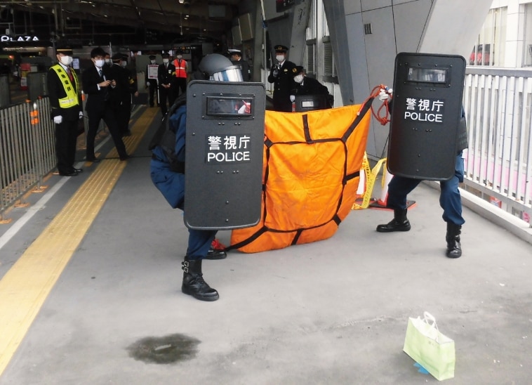 危険物の除去訓練